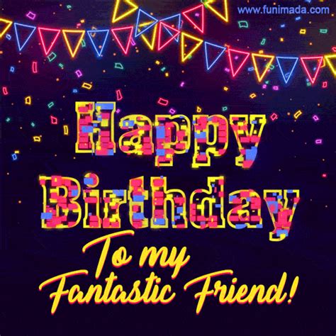 The perfect Happy Birthday Friend Animated GIF for your conversation. . Happy birthday best friend gif